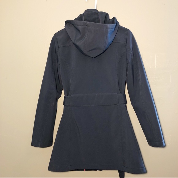 Tommy Hilfiger Soft Shell Belted Rain Coat - Picture 2 of 8